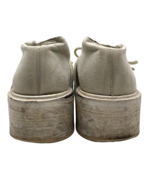 DIRK BIKKEMBERGS（ダークビッケンバーグ）DIRK BIKKEMBERGS (ダークビッケンバーグ) プラットフォームレザーブーツ ホワイト サイズ:41 1/2の古着・服飾アイテム