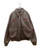 US ARMYユーエスアーミー）の古着「レザージャケット/TYPE A-2」｜ブラウン