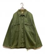 Good Luck QUALITY FATIGUE-）の古着「ミリタリーシャツ」｜グリーン