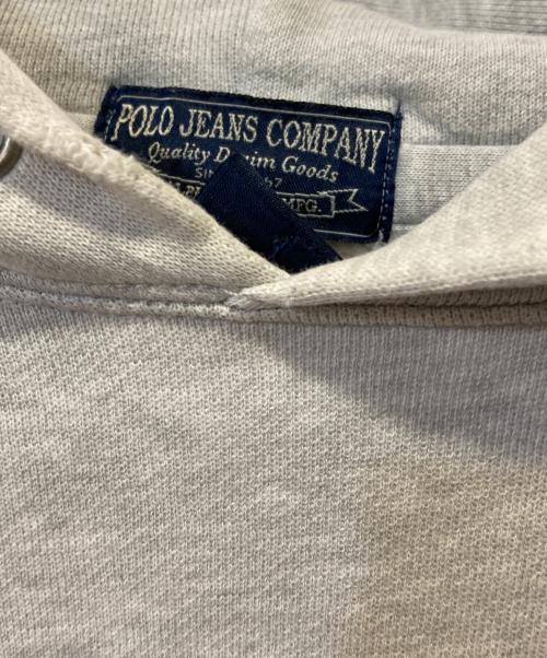POLO JEANS CO.（ポロジーンズカンパニー）POLO JEANS CO. (ポロジーンズカンパニー) プリントパーカー グレー サイズ:XLの古着・服飾アイテム