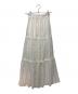 willfully (ウィルフリー) lace slit ruffle frill tiered skirt ホワイト サイズ:FREE：13000円