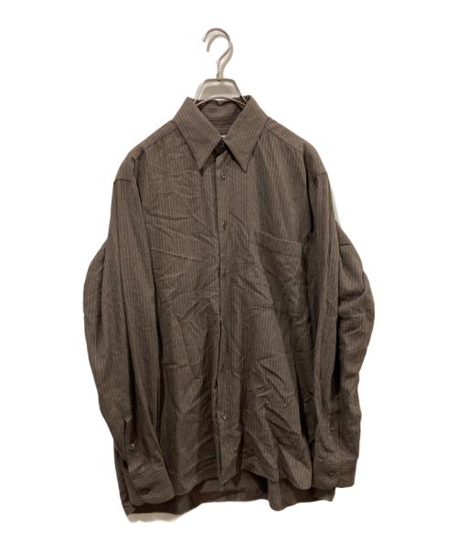 ERMENEGILDO ZEGNA（エルメネジルド・ゼニア）ERMENEGILDO ZEGNA (エルメネジルド・ゼニア) ボタンダウンシャツ グレー サイズ:Sの古着・服飾アイテム