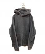 BASKETCASE GALLERYバスケットケース ギャラリー）の古着「ダメージプルオーバーパーカー」｜ネイビー