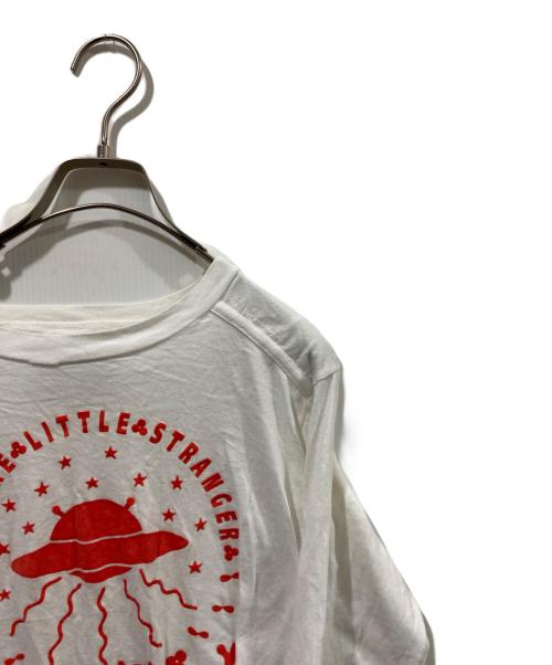 W.&L.T（ウォルト）W.&L.T (ウォルト) プリントカットソー ホワイト×レッド サイズ:Mの古着・服飾アイテム