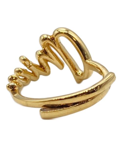 MIU MIU（ミュウミュウ）MIU MIU (ミュウミュウ) ロゴリング ゴールド サイズ:表記無し（調整可）の古着・服飾アイテム