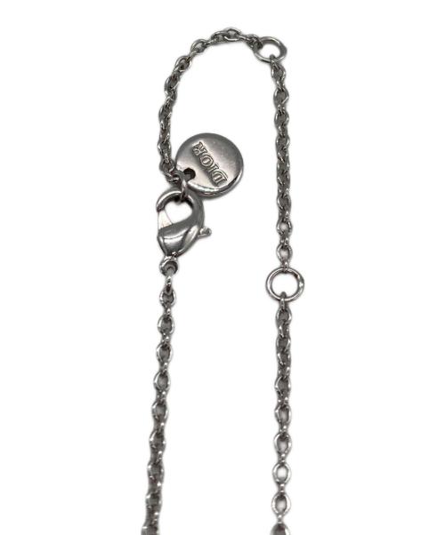 Christian Dior（クリスチャン ディオール）Christian Dior (クリスチャン ディオール) ロゴネックレス シルバーの古着・服飾アイテム