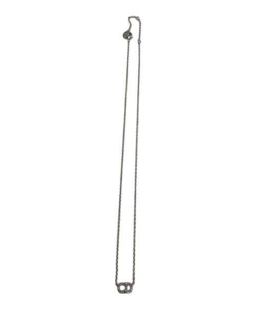 Christian Dior（クリスチャン ディオール）Christian Dior (クリスチャン ディオール) ロゴネックレス シルバーの古着・服飾アイテム