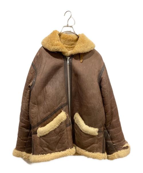 USED（ユーズド）USED (ユーズド) ムートンジャケット ブラウン サイズ:表記無しの古着・服飾アイテム