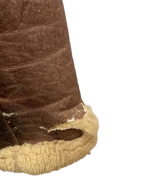 USED（ユーズド）USED (ユーズド) ムートンジャケット ブラウン サイズ:表記無しの古着・服飾アイテム