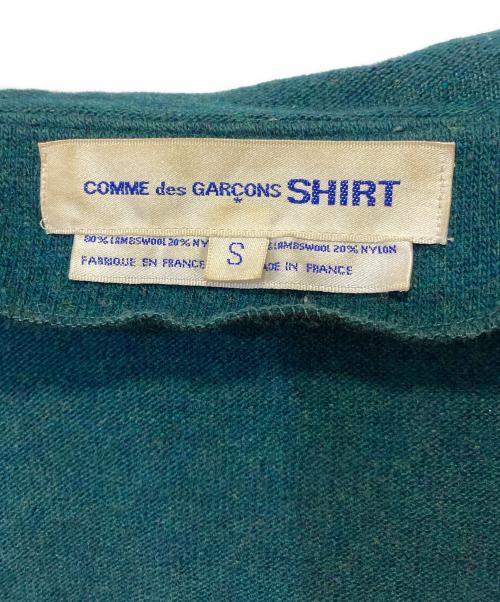COMME des GARCONS SHIRT（コムデギャルソンシャツ）COMME des GARCONS SHIRT (コムデギャルソンシャツ) ウールカーディガン グレー サイズ:Sの古着・服飾アイテム