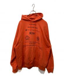 DAIRIKU（ダイリク）の古着「END ROLL WASHED HOODIE」｜オレンジ