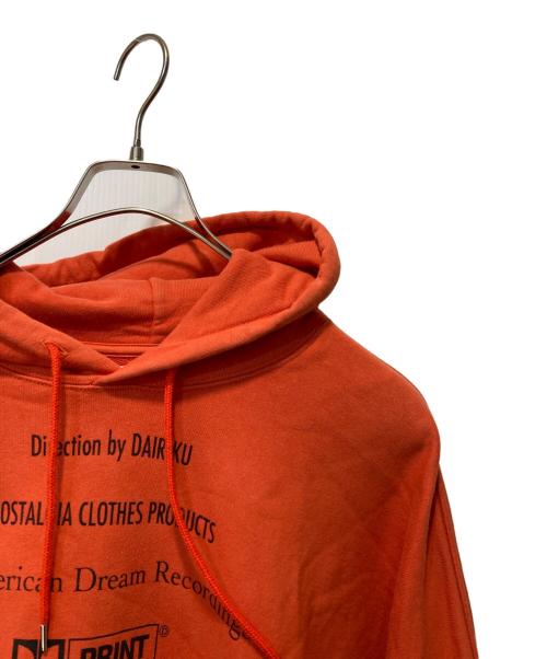 DAIRIKU（ダイリク）DAIRIKU (ダイリク) END ROLL WASHED HOODIE オレンジ サイズ:Ｍの古着・服飾アイテム