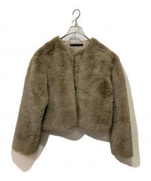 martinique（マルティニーク）の古着「フェイクファージャケット」｜ベージュ