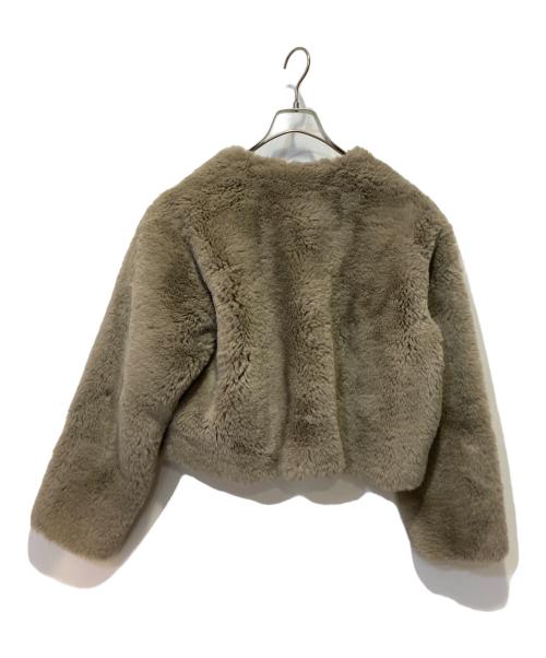 martinique（マルティニーク）martinique (マルティニーク) フェイクファージャケット ベージュ サイズ:表記無しの古着・服飾アイテム