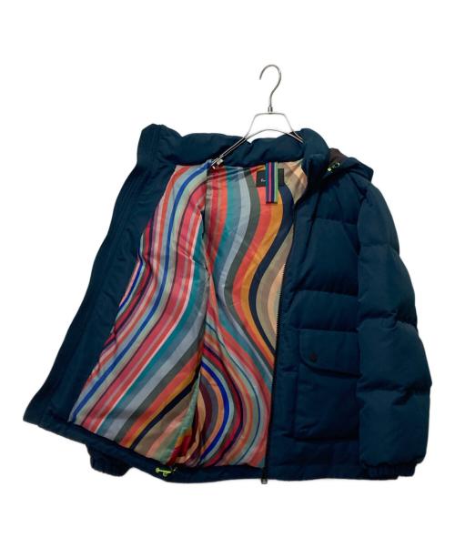 PS Paul Smith（ＰＳポールスミス）PS Paul Smith (ＰＳポールスミス) プルーフリサイクルドタフタ ダウンジャケット グレー サイズ:Ｍの古着・服飾アイテム