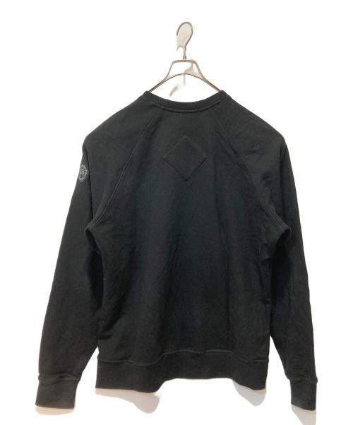 CANADA GOOSE（カナダグース）CANADA GOOSE (カナダグース) ヒューロン クルーネック ブラックレーベル/7400mb ブラック サイズ:Lの古着・服飾アイテム