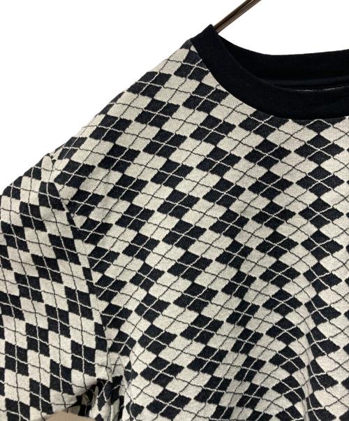 SUPREME（シュプリーム）SUPREME (シュプリーム) Diamond Jacquard S/S Top グレー サイズ:Sの古着・服飾アイテム