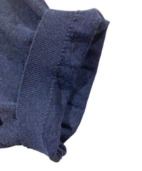DRIES VAN NOTEN（ドリスヴァンノッテン）DRIES VAN NOTEN (ドリスヴァンノッテン) ニットポロシャツ ネイビー サイズ:表記無しの古着・服飾アイテム
