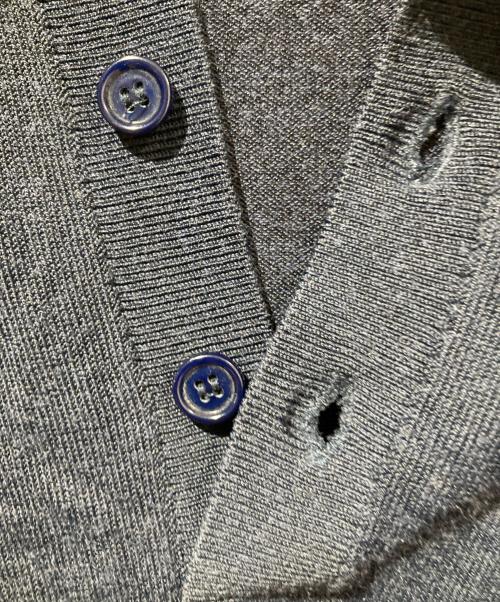 DRIES VAN NOTEN（ドリスヴァンノッテン）DRIES VAN NOTEN (ドリスヴァンノッテン) ニットポロシャツ ネイビー サイズ:表記無しの古着・服飾アイテム