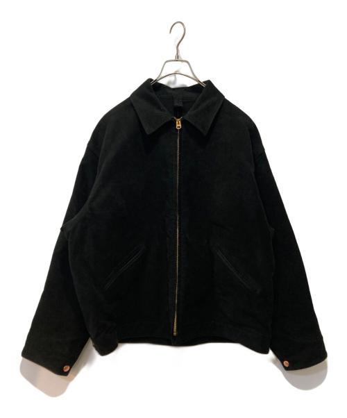 COMOLI（コモリ）COMOLI (コモリ) モールスキンジップショートジャケット ブラック サイズ:2の古着・服飾アイテム