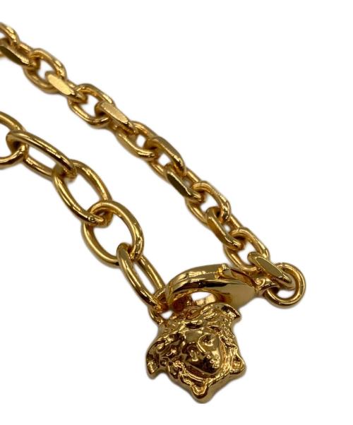 VERSACE（ヴェルサーチェ）VERSACE (ヴェルサーチェ) グレカネックレス ゴールドの古着・服飾アイテム