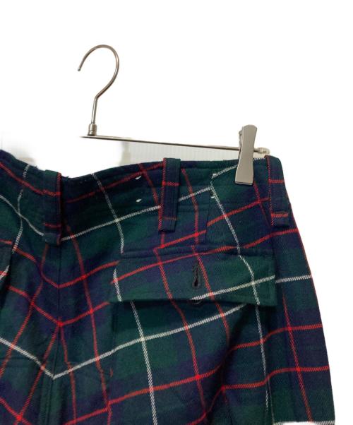 POLO RALPH LAUREN（ポロ・ラルフローレン）POLO RALPH LAUREN (ポロ・ラルフローレン) チェックパラシュートカーゴパンツ グリーン×ネイビー サイズ:W34の古着・服飾アイテム