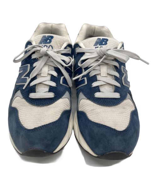NEW BALANCE（ニューバランス）NEW BALANCE (ニューバランス) 580 ローカットスニーカー グレー×ネイビー サイズ:26の古着・服飾アイテム