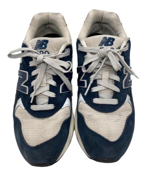 NEW BALANCE（ニューバランス）NEW BALANCE (ニューバランス) 580 ローカットスニーカー グレー×ネイビー サイズ:26の古着・服飾アイテム