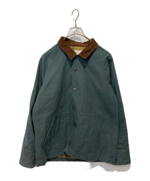 SUNDAYS BEST（サンデイズベスト）SUNDAYS BEST (サンデイズベスト) COACHES JACKET グレー×ブラウン サイズ:Ｍの古着・服飾アイテム