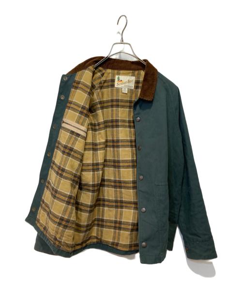 SUNDAYS BEST（サンデイズベスト）SUNDAYS BEST (サンデイズベスト) COACHES JACKET グレー×ブラウン サイズ:Ｍの古着・服飾アイテム