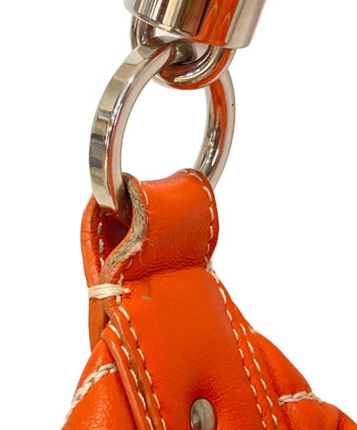 TIFFANY & Co.（ティファニー）Tiffany & Co. (ティファニー) キルティングハンドバッグ オレンジの古着・服飾アイテム