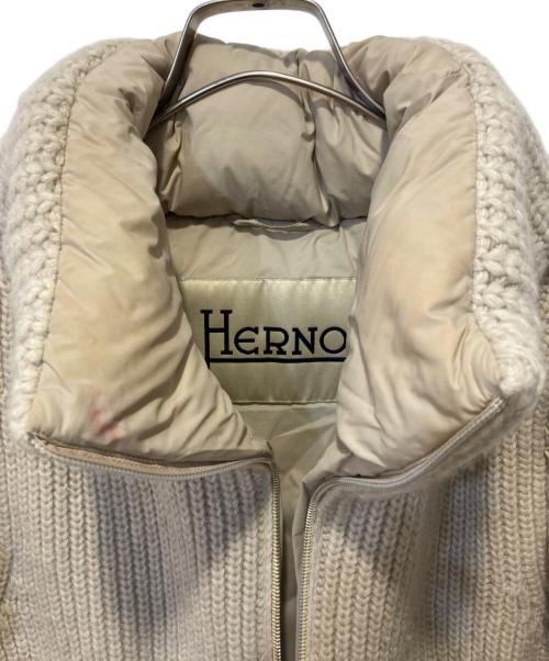 HERNO（ヘルノ）HERNO (ヘルノ) ニットダウンジャケット カーキ サイズ:44の古着・服飾アイテム