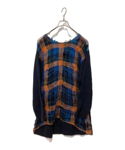 tricot COMME des GARCONS（トリココムデギャルソン）tricot COMME des GARCONS (トリココムデギャルソン) 薄手ニット ネイビー サイズ:表記無しの古着・服飾アイテム