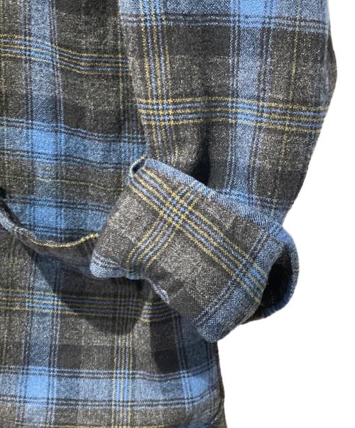 PENDLETON（ペンドルトン）PENDLETON (ペンドルトン) 40’s チェックガウンコート ブルー×グレー サイズ:Ｌの古着・服飾アイテム