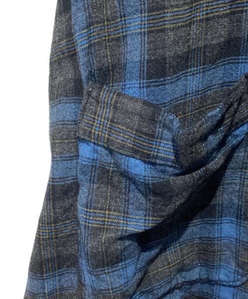 PENDLETON（ペンドルトン）PENDLETON (ペンドルトン) 40’s チェックガウンコート ブルー×グレー サイズ:Ｌの古着・服飾アイテム