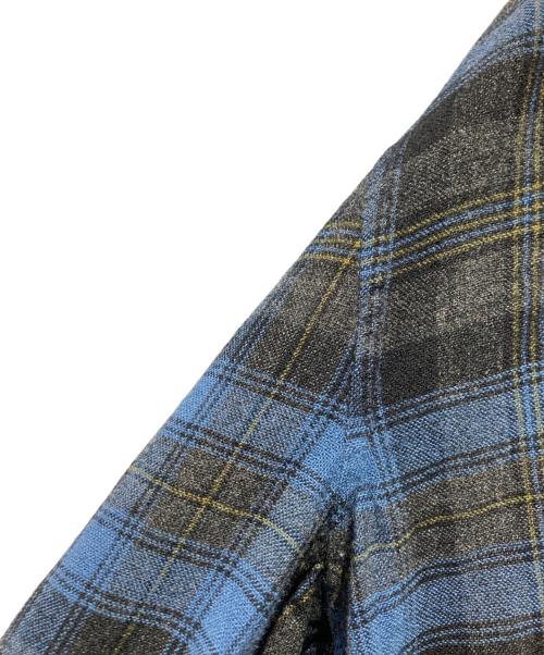 PENDLETON（ペンドルトン）PENDLETON (ペンドルトン) 40’s チェックガウンコート ブルー×グレー サイズ:Ｌの古着・服飾アイテム