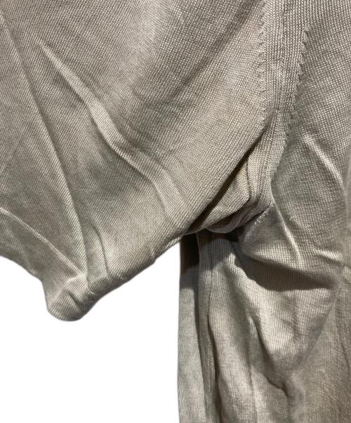 HERMES（エルメス）HERMES (エルメス) シルクジップポロシャツ ベージュ サイズ:Ｌの古着・服飾アイテム