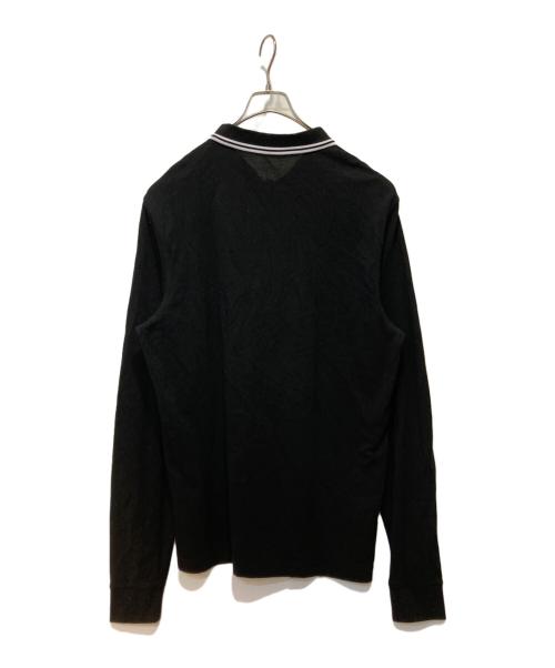 FRED PERRY（フレッドペリー）FRED PERRY (フレッドペリー) ロングスリーブポロシャツ ブラック サイズ:XLの古着・服飾アイテム