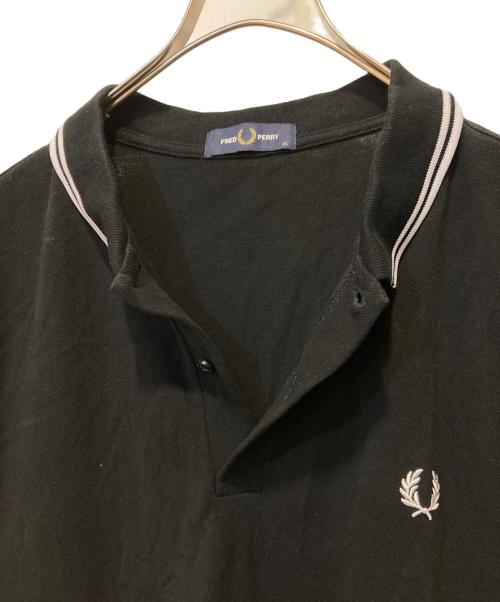 FRED PERRY（フレッドペリー）FRED PERRY (フレッドペリー) ロングスリーブポロシャツ ブラック サイズ:XLの古着・服飾アイテム