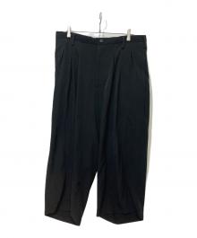 Yohji Yamamoto pour homme（ヨウジヤマモト プールオム）の古着「TA TUXEDO 12 TUCKS PANTS」｜ブラック