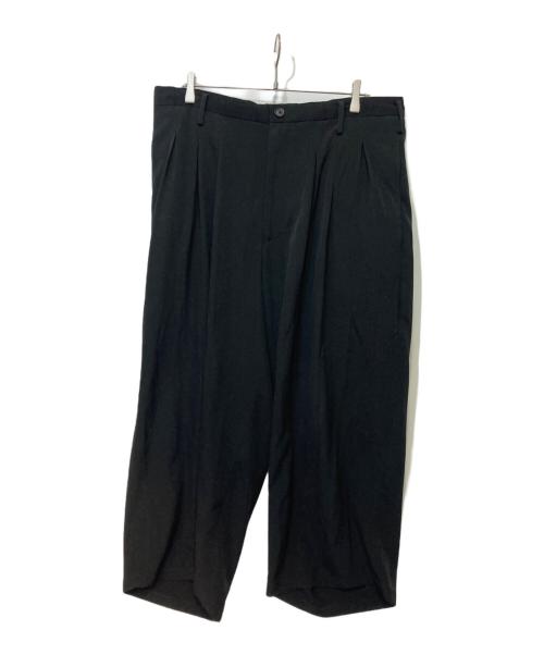Yohji Yamamoto pour homme（ヨウジヤマモト プールオム）Yohji Yamamoto pour homme (ヨウジヤマモト プールオム) TA TUXEDO 12 TUCKS PANTS ブラック サイズ:2の古着・服飾アイテム