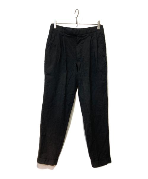 COMOLI（コモリ）COMOLI (コモリ) ウール 2タックパンツ ブラック サイズ:2の古着・服飾アイテム