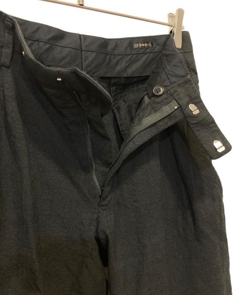 COMOLI（コモリ）COMOLI (コモリ) ウール 2タックパンツ ブラック サイズ:2の古着・服飾アイテム