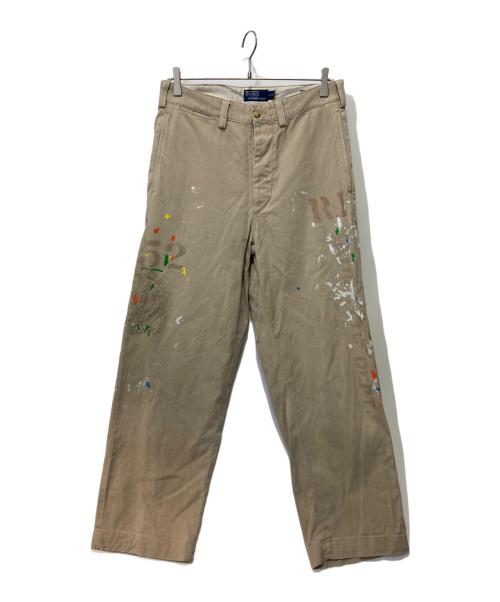 POLO RALPH LAUREN（ポロ・ラルフローレン）POLO RALPH LAUREN (ポロ・ラルフローレン) ペンキチノパンツ ベージュ サイズ:28の古着・服飾アイテム