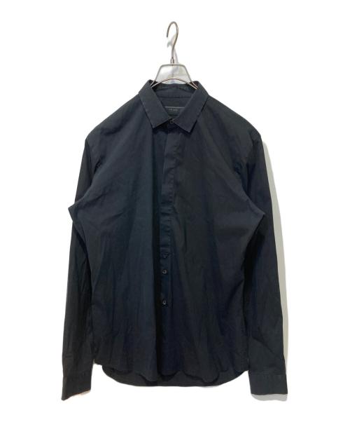 PRADA（プラダ）PRADA (プラダ) 比翼シャツ ブラック サイズ:42の古着・服飾アイテム