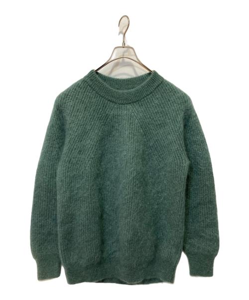 BATONER（バトナ―）BATONER (バトナ―) キッズモヘアシグネチャークルーネック ブルー サイズ:2の古着・服飾アイテム