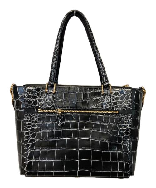 cocco cristallo（コッコクリスターロ）cocco cristallo (コッコクリスターロ) 2WAYハンドバッグ ブラックの古着・服飾アイテム