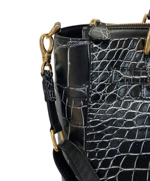 cocco cristallo（コッコクリスターロ）cocco cristallo (コッコクリスターロ) 2WAYハンドバッグ ブラックの古着・服飾アイテム