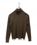 POLO RALPH LAURENポロ・ラルフローレン）の古着「ハーフジップアップニット」｜ブラウン