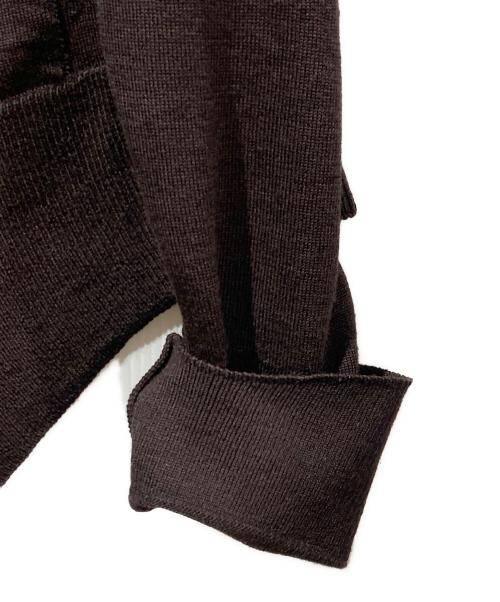 Maison Margiela（メゾンマルジェラ）Maison Margiela (メゾンマルジェラ) AW06 Asymetric Knit Cardigan ブラウン サイズ:Sの古着・服飾アイテム
